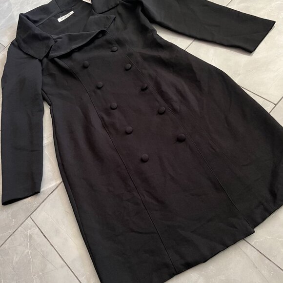 Vintage Le Chateau Black Double Breasted Jacket - Picture 1 of 7